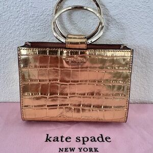Kate Spade Gold White Rock Road Luxe Mini Sam